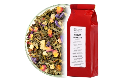 Herbata Biała Snow Buds z Zieloną ANIELSKIE ŁĄKI (OT) (25g) Naturalny Aromat